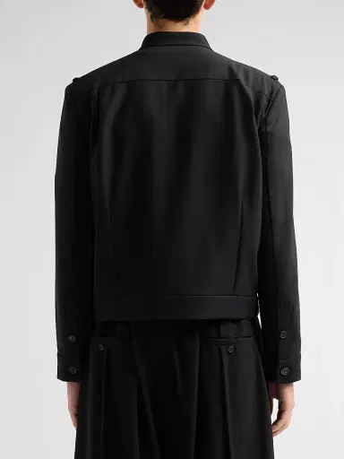 Public School Men Franklin Pleated Wool Jacket | Thumbnail 3 Public School Men Franklin Pleated Wool Jacket | Thumbnail 3