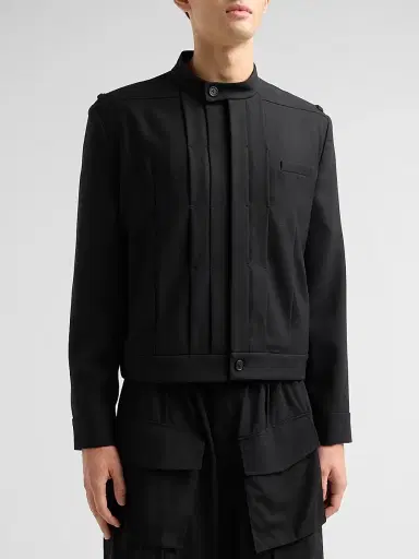 Public School Men Franklin Pleated Wool Jacket | Thumbnail 4 Public School Men Franklin Pleated Wool Jacket | Thumbnail 4