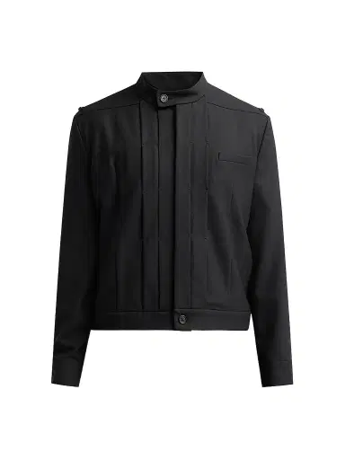 Public School Men Franklin Pleated Wool Jacket | Thumbnail 1 Public School Men Franklin Pleated Wool Jacket | Thumbnail 1