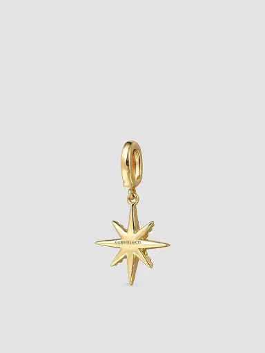 Gabriel & Co Women's Bujukan 14K Yellow Gold & 0.15 TCW Diamond Star Charm | Thumbnail 3 Gabriel & Co Women's Bujukan 14K Yellow Gold & 0.15 TCW Diamond Star Charm | Thumbnail 3