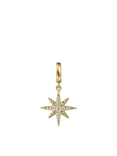 Gabriel & Co Women's Bujukan 14K Yellow Gold & 0.15 TCW Diamond Star Charm | Thumbnail 1 Gabriel & Co Women's Bujukan 14K Yellow Gold & 0.15 TCW Diamond Star Charm | Thumbnail 1