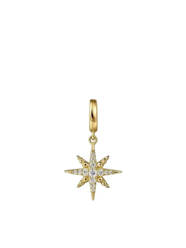 Women's Bujukan 14K Yellow Gold & 0.15 TCW Diamond Star Charm Women's Bujukan 14K Yellow Gold & 0.15 TCW Diamond Star Charm