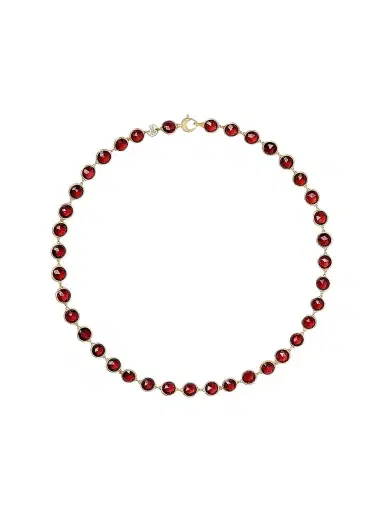 MARCO BICEGO Women's Jaipur Color 18K Yellow Gold & Garnet Necklace | Thumbnail 1 MARCO BICEGO Women's Jaipur Color 18K Yellow Gold & Garnet Necklace | Thumbnail 1