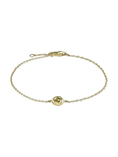 Gucci Women's Interlocking 18K Yellow Gold Chain Bracelet | Thumbnail 1 Gucci Women's Interlocking 18K Yellow Gold Chain Bracelet | Thumbnail 1