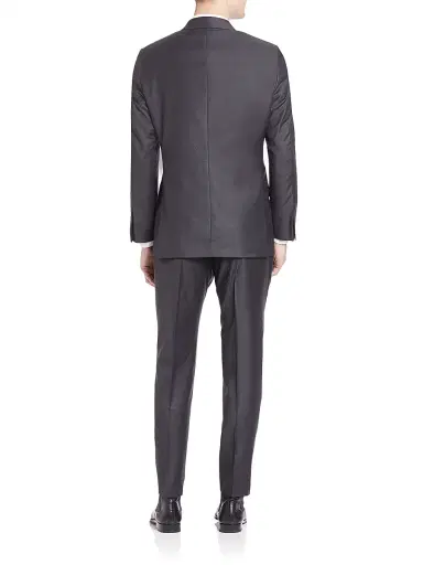 Hickey Freeman Men Solid Wool Suit Set | Thumbnail 3 Hickey Freeman Men Solid Wool Suit Set | Thumbnail 3