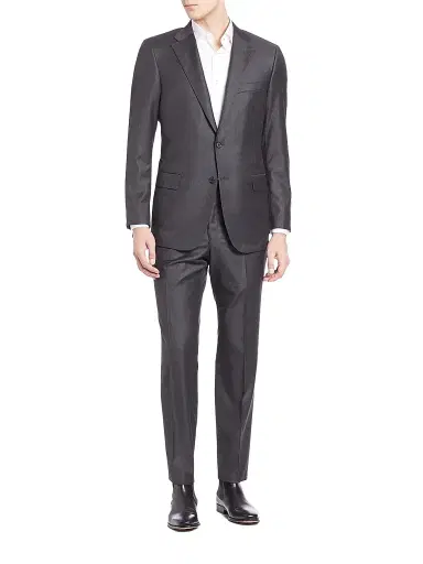 Hickey Freeman Men Solid Wool Suit Set | Thumbnail 1 Hickey Freeman Men Solid Wool Suit Set | Thumbnail 1