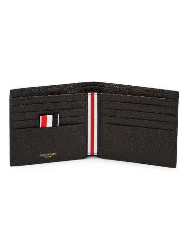 Thom Browne Men's Pebble-Grain Leather Bi-Fold Wallet | Thumbnail 2 Thom Browne Men's Pebble-Grain Leather Bi-Fold Wallet | Thumbnail 2