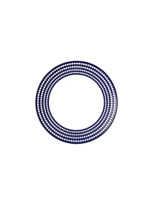 Perlée Bleu Porcelain Charger Perlée Bleu Porcelain Charger