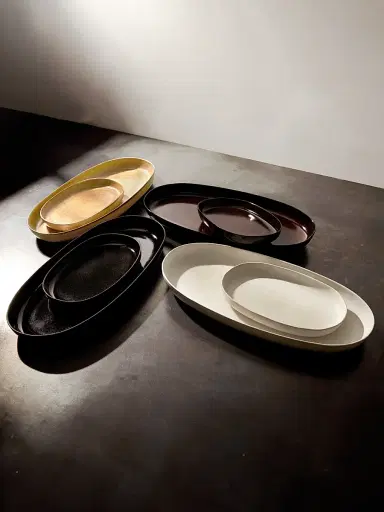 L'Objet Terra Iron Oval Small Platter | Thumbnail 1 L'Objet Terra Iron Oval Small Platter | Thumbnail 1