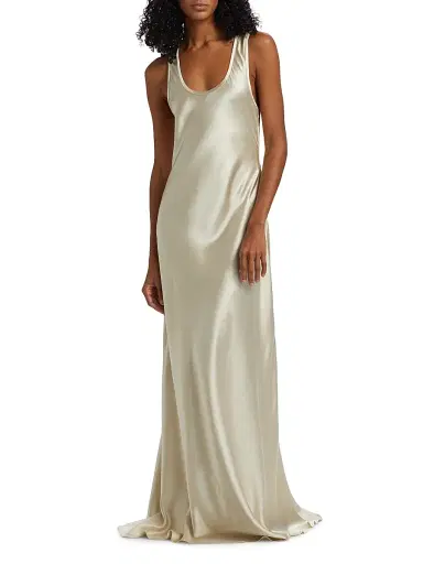 Heirlome Women's Margot Silk Bias Cut Maxi Dress | Thumbnail 3 Heirlome Women's Margot Silk Bias Cut Maxi Dress | Thumbnail 3