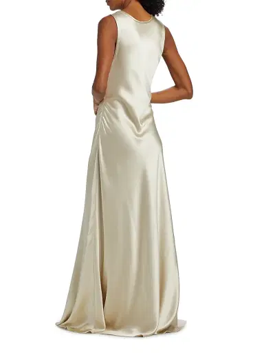 Heirlome Women's Margot Silk Bias Cut Maxi Dress | Thumbnail 5 Heirlome Women's Margot Silk Bias Cut Maxi Dress | Thumbnail 5