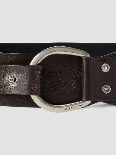 Ralph Lauren Collection Women's Turn-Back Washed Leather Wide Belt | Thumbnail 3 Ralph Lauren Collection Women's Turn-Back Washed Leather Wide Belt | Thumbnail 3