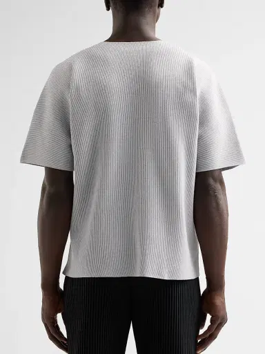 Homme Plissé Issey Miyake Men Basic Knit T-Shirt | Thumbnail 3 Homme Plissé Issey Miyake Men Basic Knit T-Shirt | Thumbnail 3