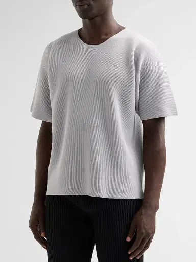 Homme Plissé Issey Miyake Men Basic Knit T-Shirt | Thumbnail 4 Homme Plissé Issey Miyake Men Basic Knit T-Shirt | Thumbnail 4