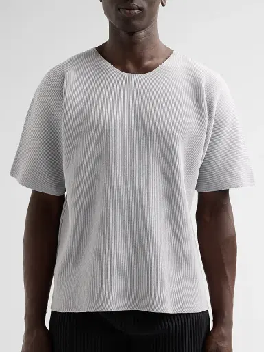 Homme Plissé Issey Miyake Men Basic Knit T-Shirt | Thumbnail 5 Homme Plissé Issey Miyake Men Basic Knit T-Shirt | Thumbnail 5