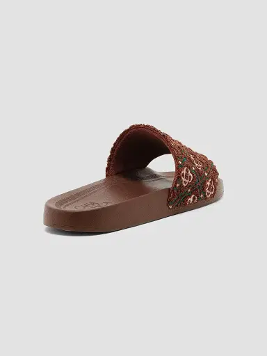 Casablanca Men's Monogram Pool Slides | Thumbnail 4 Casablanca Men's Monogram Pool Slides | Thumbnail 4