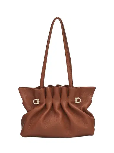 Ferragamo Women's Soft Grain Leather Shoulder Bag | Thumbnail 1 Ferragamo Women's Soft Grain Leather Shoulder Bag | Thumbnail 1