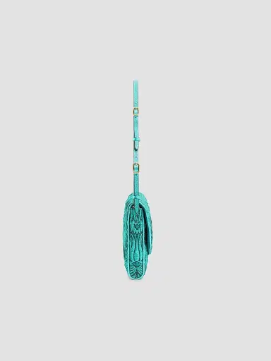 Valentino Women's DeVain Small Shoulder Bag in Jacquard Cloqué Lurex Fabric | Thumbnail 4 Valentino Women's DeVain Small Shoulder Bag in Jacquard Cloqué Lurex Fabric | Thumbnail 4