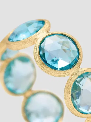 MARCO BICEGO Women's Jaipur Color 18K Yellow Gold & Blue Topaz Ring | Thumbnail 3 MARCO BICEGO Women's Jaipur Color 18K Yellow Gold & Blue Topaz Ring | Thumbnail 3
