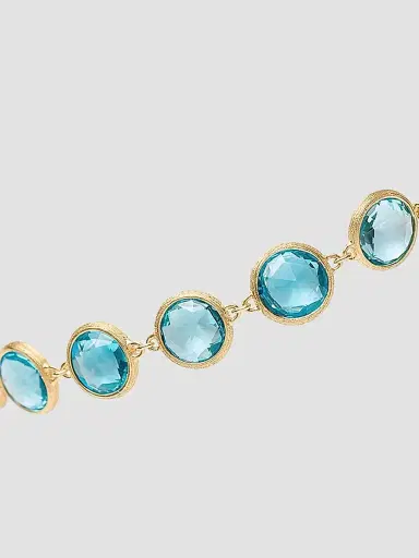 MARCO BICEGO Women's Jaipur Color 18K Yellow Gold & Blue Topaz Bracelet | Thumbnail 3 MARCO BICEGO Women's Jaipur Color 18K Yellow Gold & Blue Topaz Bracelet | Thumbnail 3
