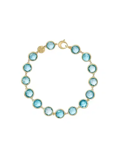 MARCO BICEGO Women's Jaipur Color 18K Yellow Gold & Blue Topaz Bracelet | Thumbnail 1 MARCO BICEGO Women's Jaipur Color 18K Yellow Gold & Blue Topaz Bracelet | Thumbnail 1