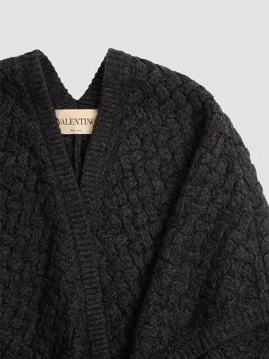 Valentino Women's Wool and Mohair Poncho | Thumbnail 3 Valentino Women's Wool and Mohair Poncho | Thumbnail 3