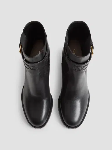 Valentino Women's VLogo 75MM Embossed Calfskin Ankle Boots | Thumbnail 4 Valentino Women's VLogo 75MM Embossed Calfskin Ankle Boots | Thumbnail 4