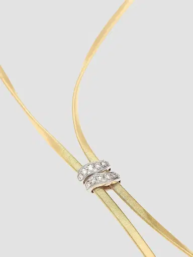 MARCO BICEGO Women's Marrakech Two-Tone 18K Gold & 0.22 TCW Diamond Lariat Necklace | Thumbnail 2 MARCO BICEGO Women's Marrakech Two-Tone 18K Gold & 0.22 TCW Diamond Lariat Necklace | Thumbnail 2