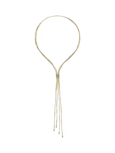 MARCO BICEGO Women's Marrakech Two-Tone 18K Gold & 0.48 TCW Diamond Double-Strand Lariat Necklace | Thumbnail 1 MARCO BICEGO Women's Marrakech Two-Tone 18K Gold & 0.48 TCW Diamond Double-Strand Lariat Necklace | Thumbnail 1