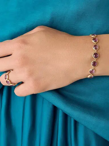 MARCO BICEGO Women's Jaipur Color 18K Yellow Gold & Amethyst Bracelet | Thumbnail 2 MARCO BICEGO Women's Jaipur Color 18K Yellow Gold & Amethyst Bracelet | Thumbnail 2