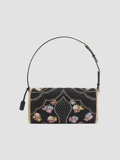 Valentino Women's DeVain Small Embroidered Shoulder Bag | Thumbnail 4 Valentino Women's DeVain Small Embroidered Shoulder Bag | Thumbnail 4