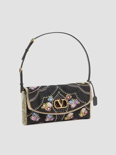 Valentino Women's DeVain Small Embroidered Shoulder Bag | Thumbnail 5 Valentino Women's DeVain Small Embroidered Shoulder Bag | Thumbnail 5