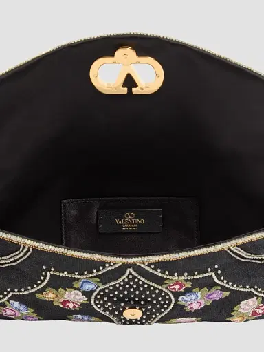 Valentino Women's DeVain Small Embroidered Shoulder Bag | Thumbnail 7 Valentino Women's DeVain Small Embroidered Shoulder Bag | Thumbnail 7