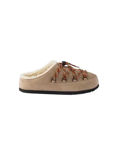 Prada Women's Suede Mules | Thumbnail 1 Prada Women's Suede Mules | Thumbnail 1