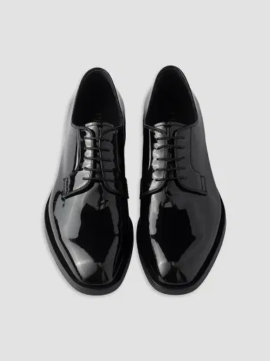 Prada Men's Patent Leather Lace-up Shoes | Thumbnail 2 Prada Men's Patent Leather Lace-up Shoes | Thumbnail 2