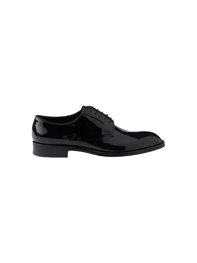 Prada Men's Patent Leather Lace-up Shoes | Thumbnail 1 Prada Men's Patent Leather Lace-up Shoes | Thumbnail 1