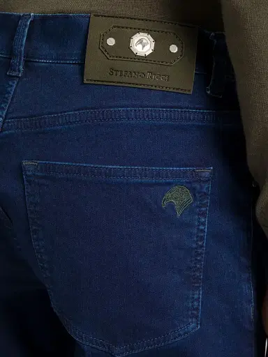 Stefano Ricci Men's Cotton Blend Tapered Jeans | Thumbnail 4 Stefano Ricci Men's Cotton Blend Tapered Jeans | Thumbnail 4