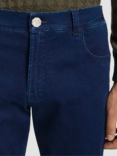 Stefano Ricci Men's Cotton Blend Tapered Jeans | Thumbnail 6 Stefano Ricci Men's Cotton Blend Tapered Jeans | Thumbnail 6