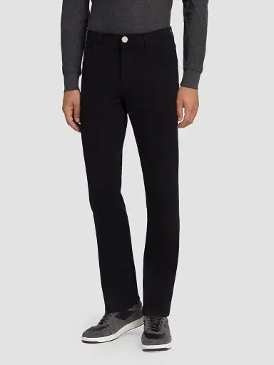 Stefano Ricci Men's Cotton Blend Tapered Jeans | Thumbnail 2 Stefano Ricci Men's Cotton Blend Tapered Jeans | Thumbnail 2