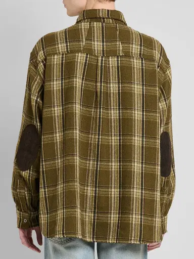 Rhude Men's Aviano Checked Cotton-Blend Shirt | Thumbnail 3 Rhude Men's Aviano Checked Cotton-Blend Shirt | Thumbnail 3