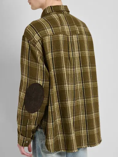 Rhude Men's Aviano Checked Cotton-Blend Shirt | Thumbnail 5 Rhude Men's Aviano Checked Cotton-Blend Shirt | Thumbnail 5