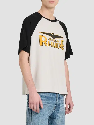 Rhude Men's 4X4 Spirit Logo Cotton T-Shirt | Thumbnail 4 Rhude Men's 4X4 Spirit Logo Cotton T-Shirt | Thumbnail 4