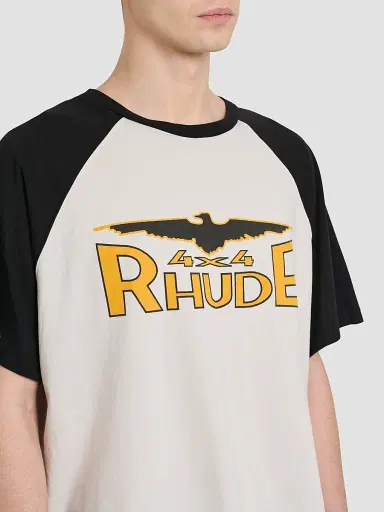 Rhude Men's 4X4 Spirit Logo Cotton T-Shirt | Thumbnail 5 Rhude Men's 4X4 Spirit Logo Cotton T-Shirt | Thumbnail 5