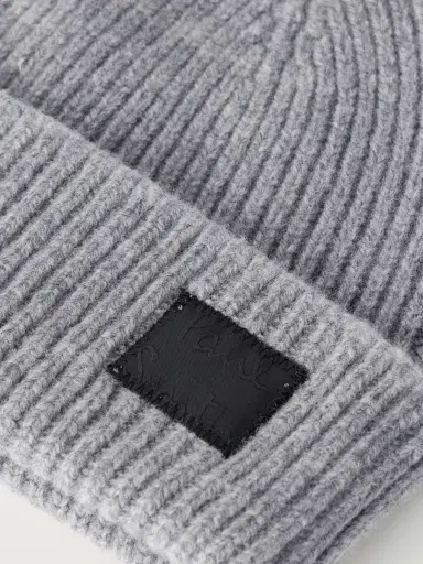 Paul Smith Logo-Appliquéd Ribbed Cashmere and Merino Wool-Blend Beanie - Men | Thumbnail 4 Paul Smith Logo-Appliquéd Ribbed Cashmere and Merino Wool-Blend Beanie - Men | Thumbnail 4