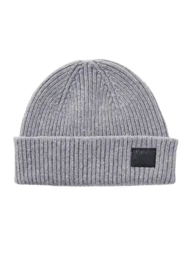 Paul Smith Logo-Appliquéd Ribbed Cashmere and Merino Wool-Blend Beanie - Men | Thumbnail 1 Paul Smith Logo-Appliquéd Ribbed Cashmere and Merino Wool-Blend Beanie - Men | Thumbnail 1