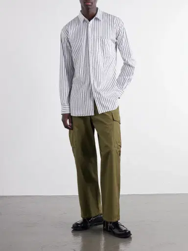 Comme des Garçons SHIRT Striped Cotton-Poplin Shirt - Men | Thumbnail 2 Comme des Garçons SHIRT Striped Cotton-Poplin Shirt - Men | Thumbnail 2