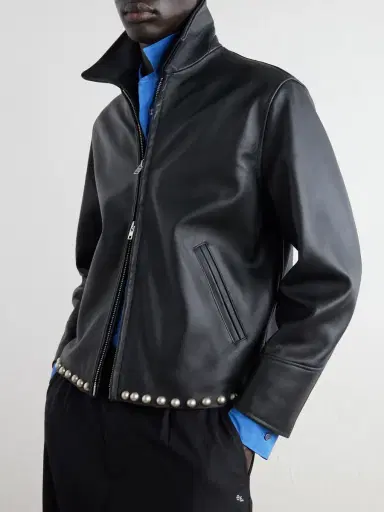 Second/Layer Rider Embellished Leather Jacket - Men | Thumbnail 5 Second/Layer Rider Embellished Leather Jacket - Men | Thumbnail 5