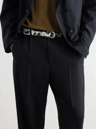 Second/Layer The Doc 2cm Studded Calf Hair Belt - Men | Thumbnail 2 Second/Layer The Doc 2cm Studded Calf Hair Belt - Men | Thumbnail 2