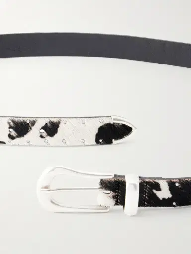 Second/Layer The Doc 2cm Studded Calf Hair Belt - Men | Thumbnail 3 Second/Layer The Doc 2cm Studded Calf Hair Belt - Men | Thumbnail 3