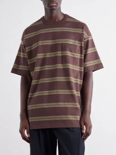 COMME des GARCONS HOMME Striped Cotton-Jersey T-Shirt - Men | Thumbnail 3 COMME des GARCONS HOMME Striped Cotton-Jersey T-Shirt - Men | Thumbnail 3